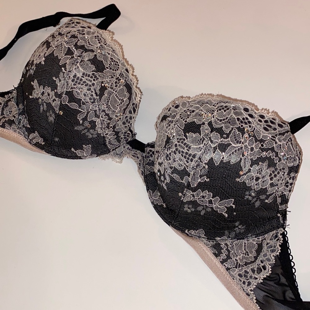 Victoria's secret 32a push-up lace rhinestone bra